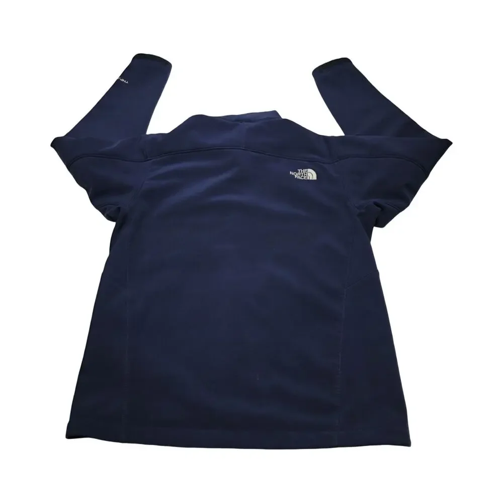 The North Face TNF Apex Men's Softshell Jacket Navy Blue Full Zip Size Small